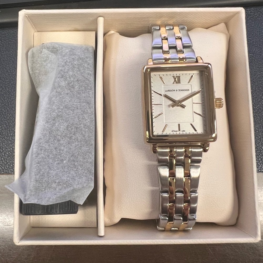 Larsson & Jennings X Jilly Box Boyfriend Mixed Metal Watch